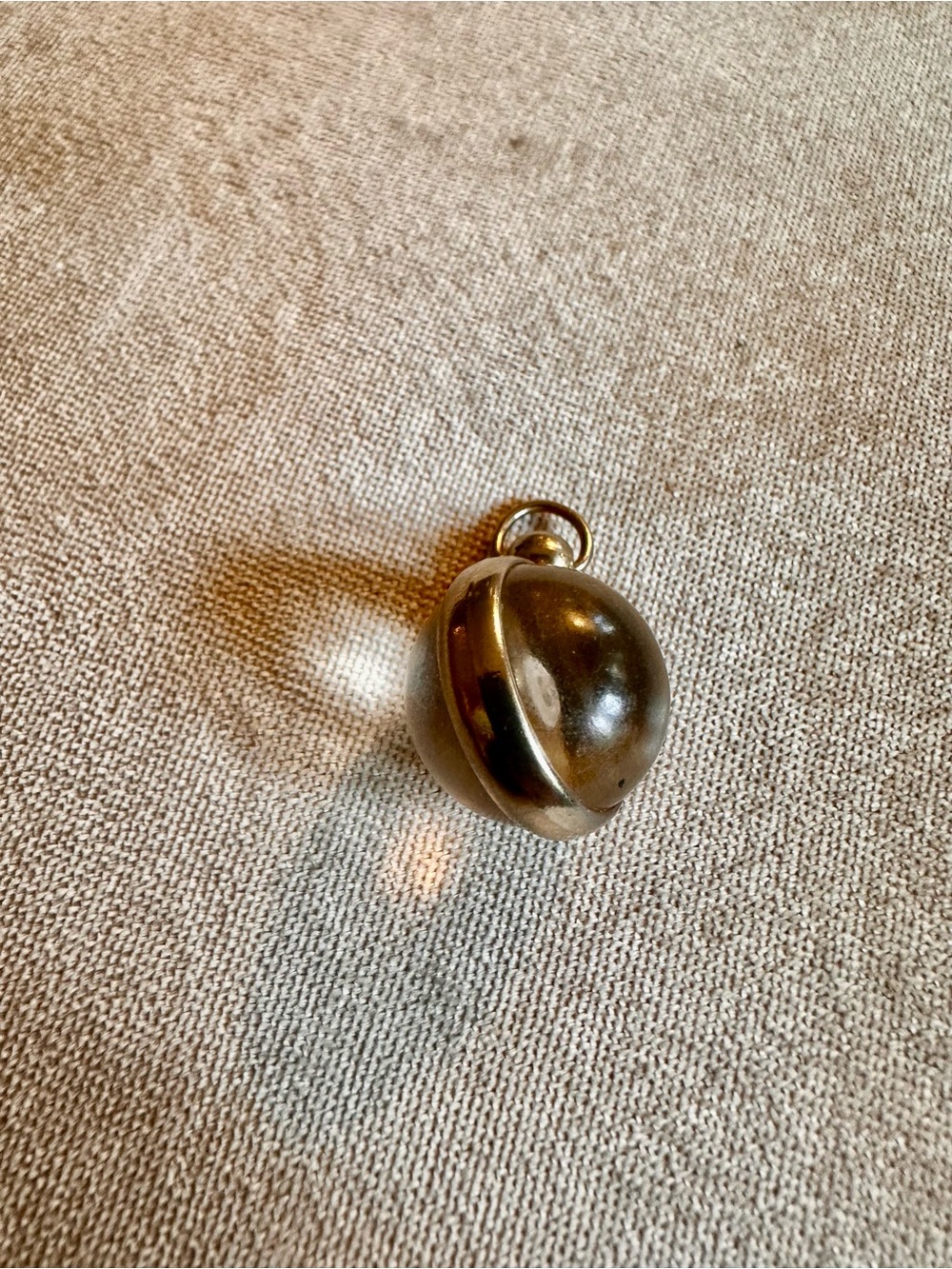 Gold-Tone Spherical mustard seed  Pendant Charm
